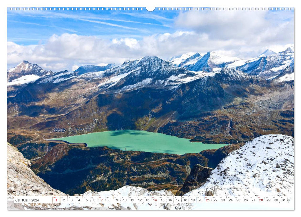 The Pinzgau mountain lakes in the beautiful Salzburger Land (CALVENDO Premium Wall Calendar 2024) 