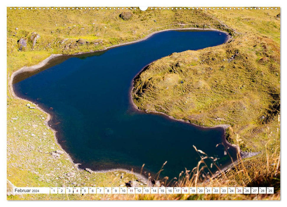 Les lacs de montagne du Pinzgau dans le magnifique pays de Salzbourg (Calendrier mural CALVENDO Premium 2024) 