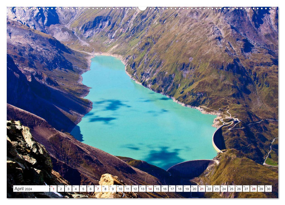 The Pinzgau mountain lakes in the beautiful Salzburger Land (CALVENDO Premium Wall Calendar 2024) 