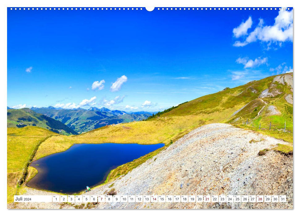 Les lacs de montagne du Pinzgau dans le magnifique pays de Salzbourg (Calendrier mural CALVENDO Premium 2024) 