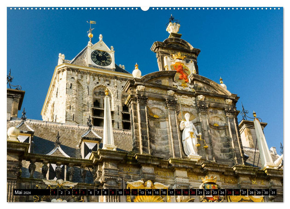 Zauberhaftes Delft - Perle der Niederlande (CALVENDO Wandkalender 2024)