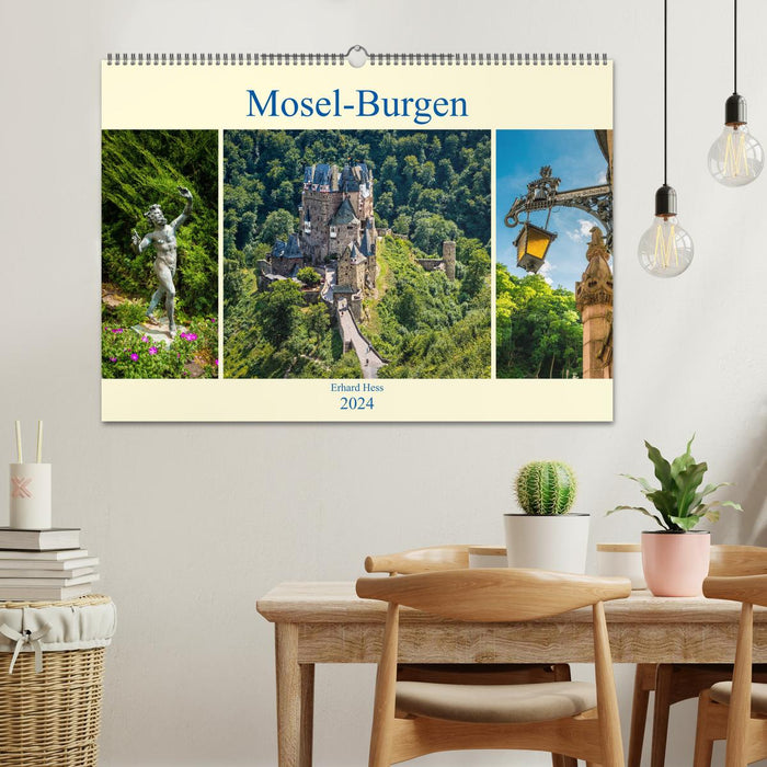 Mosel-Burgen (CALVENDO Wandkalender 2024)