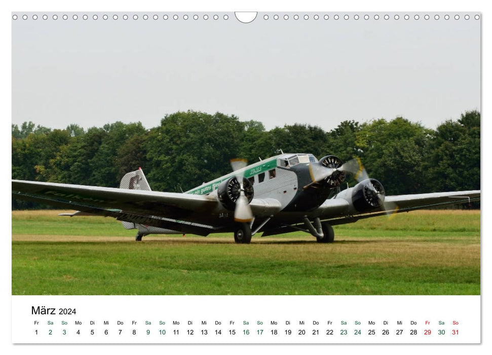 Junkers Ju 52 Die Legende (CALVENDO Wandkalender 2024)