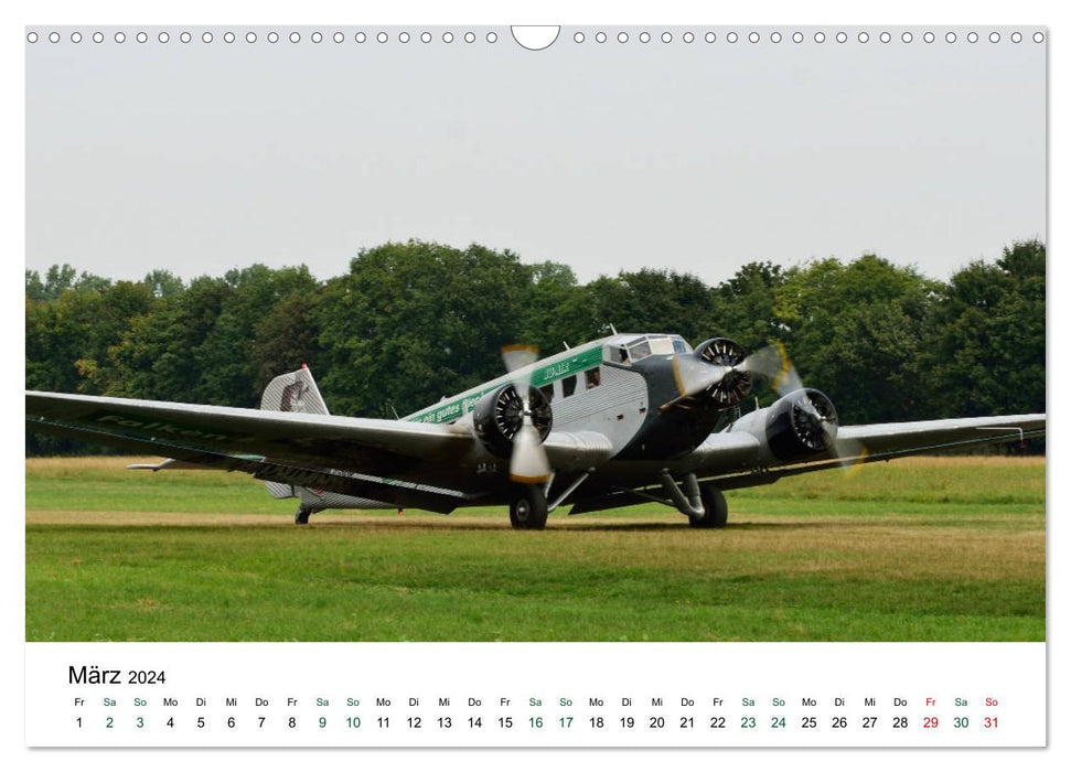 Junkers Ju 52 The Legend (Calendrier mural CALVENDO 2024) 