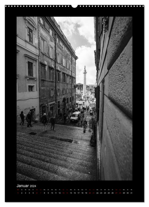 Monochrome Insights Rome (Calvendo Premium Calendrier mural 2024) 