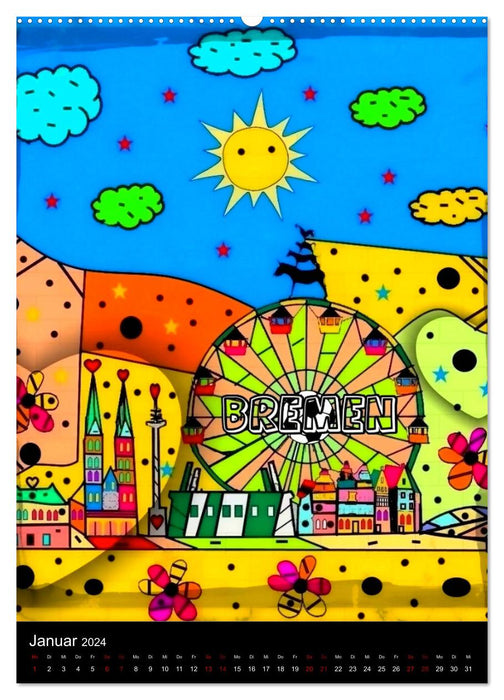 Allemagne Pop Art par Nico Bielow (Calvendo mural 2024) 