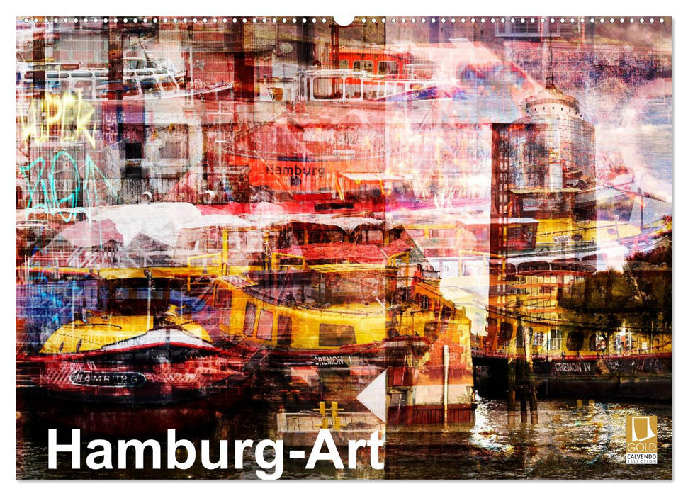 Hamburg-Art (CALVENDO Wandkalender 2024)