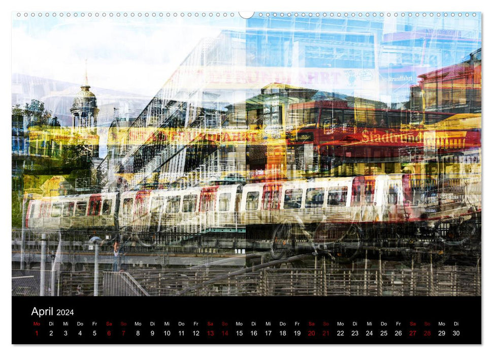 Hamburg-Art (CALVENDO Wandkalender 2024)