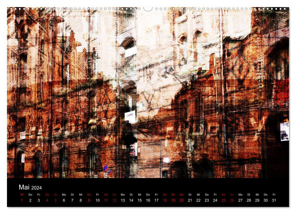 Hamburg-Art (CALVENDO wall calendar 2024) 