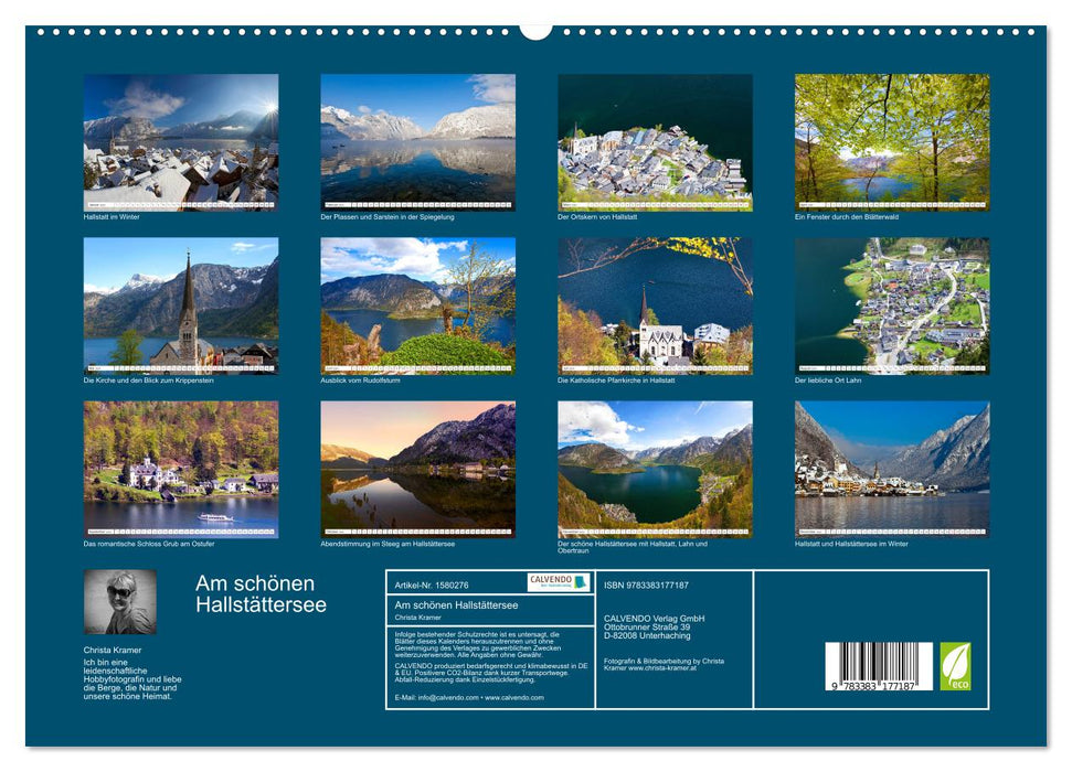 On the beautiful Hallstättersee in the Upper Austrian Salzkammergut (CALVENDO Premium Wall Calendar 2024) 