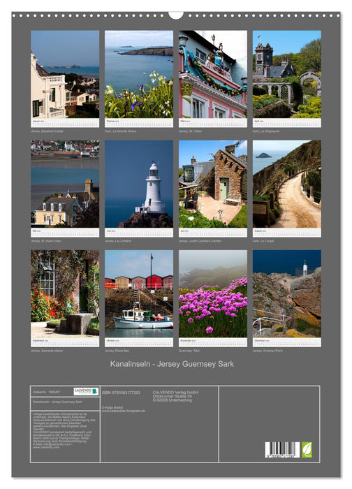 Channel Islands - Jersey Guernsey Sark (CALVENDO Wall Calendar 2024) 