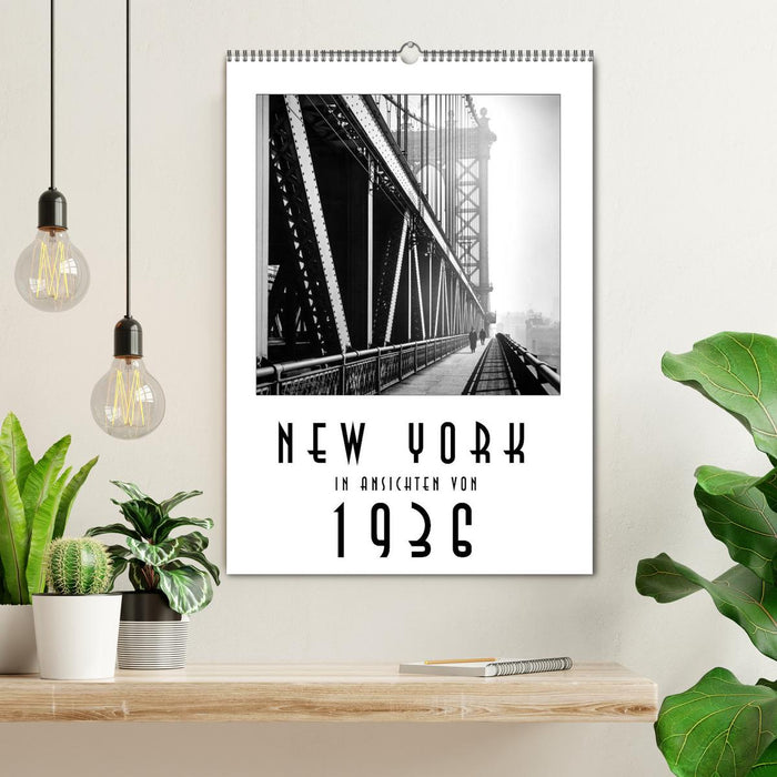 New York en vues de 1936 (calendrier mural CALVENDO 2024) 