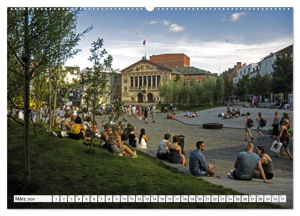 Aarhus : Ville du sourire – Capitale culturelle du Danemark (Calendrier mural CALVENDO Premium 2024) 