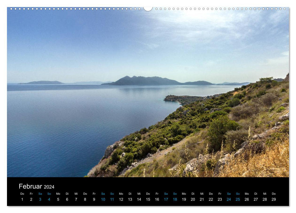 Péloponnèse, ancien rocher grec d'une magnifique beauté. Les régions d'Argolide, de Corinthie et d'Attique (calendrier mural CALVENDO 2024) 