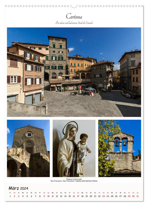 Architecture and art in central Italy (CALVENDO wall calendar 2024) 