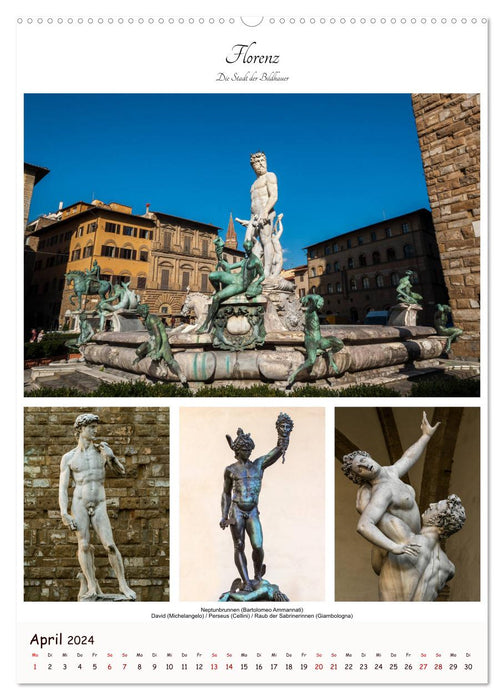 Architektur und Kunst in Mittelitalien (CALVENDO Wandkalender 2024)