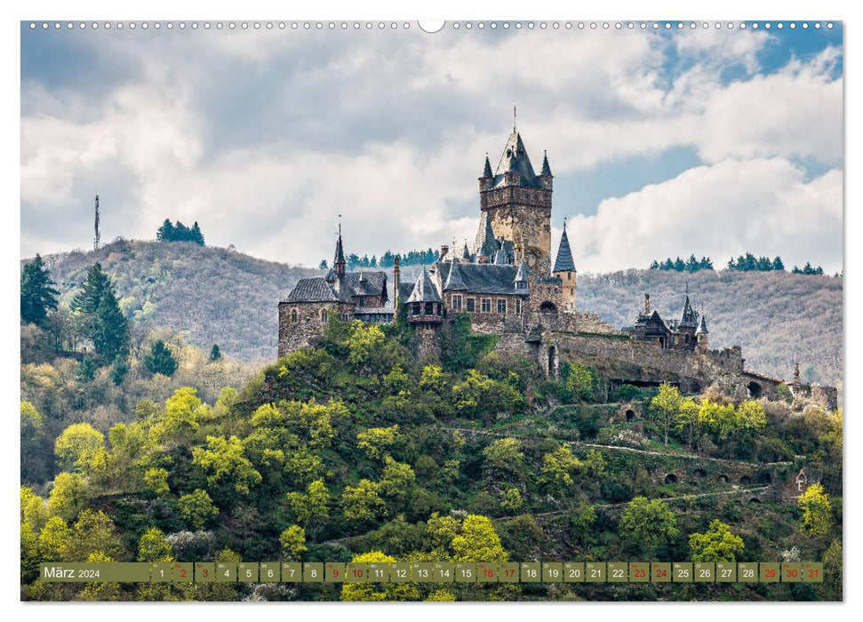 Moselle Castles (CALVENDO Premium Wall Calendar 2024) 