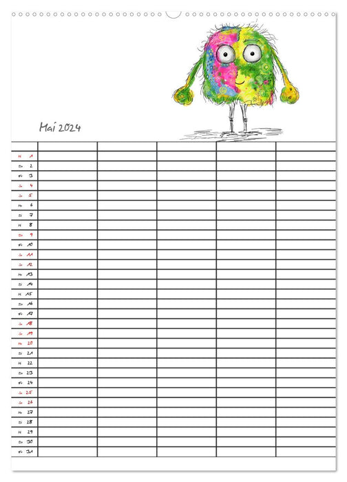 Colorful Friends (CALVENDO Premium Wall Calendar 2024) 