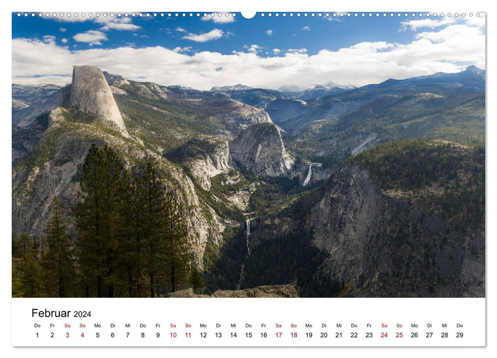 Natural paradises between Los Angeles and Las Vegas (CALVENDO Premium Wall Calendar 2024) 