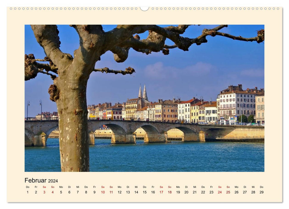 Burgund - Das grüne Herz Frankreichs (CALVENDO Premium Wandkalender 2024)