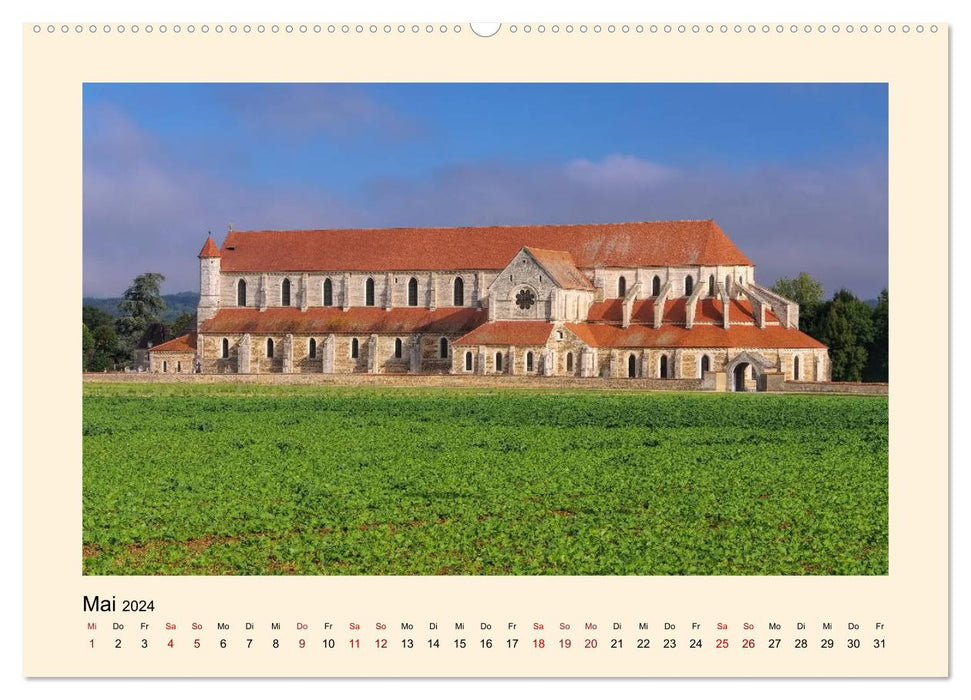 Burgundy - The Green Heart of France (CALVENDO Premium Wall Calendar 2024) 