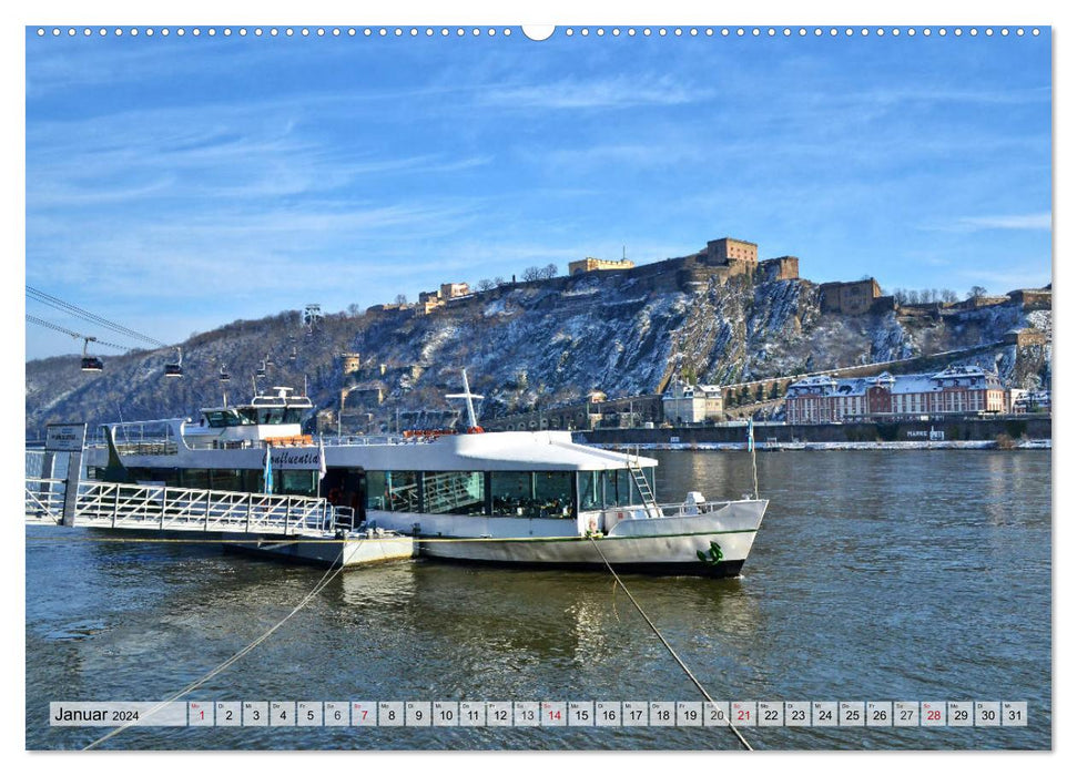 The Koblenz calendar (CALVENDO Premium wall calendar 2024) 