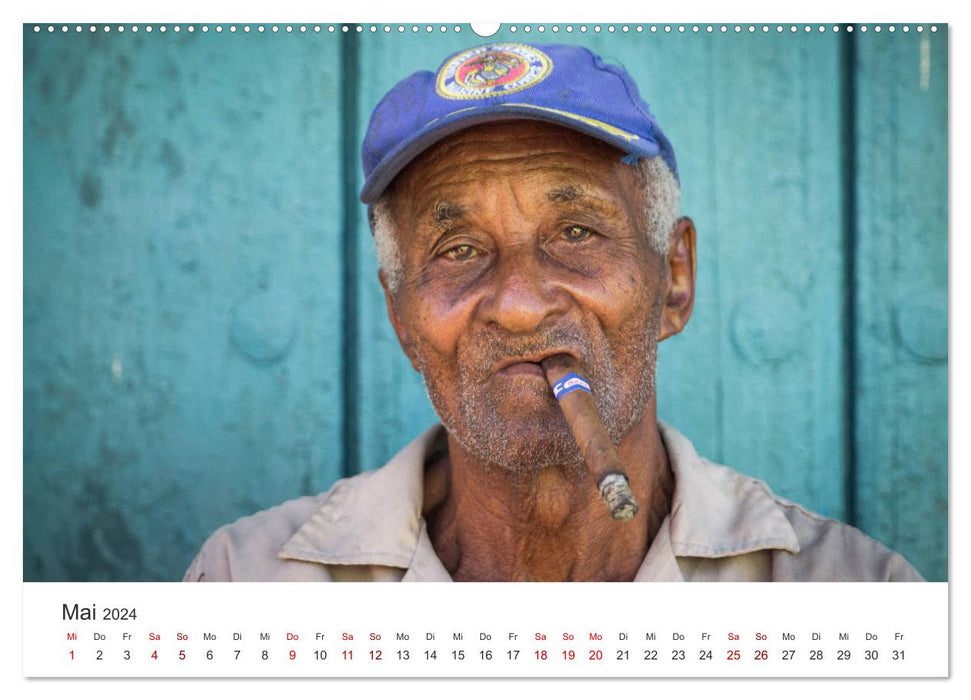 Postkarten aus Kuba (CALVENDO Premium Wandkalender 2024)