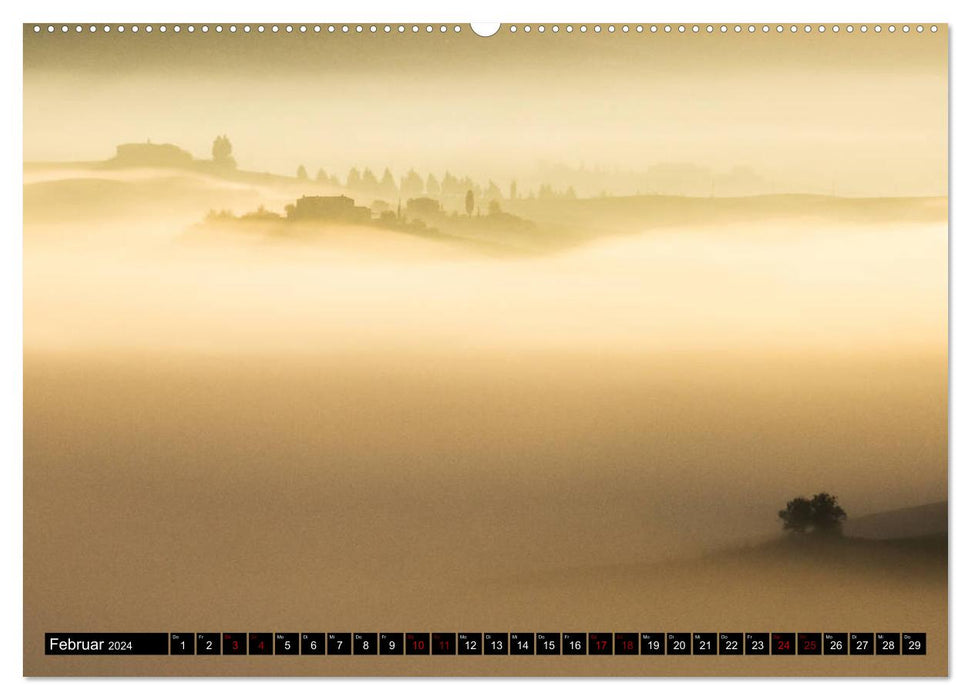Toscane – Îles dans le brouillard (Calvendo Premium Wall Calendar 2024) 