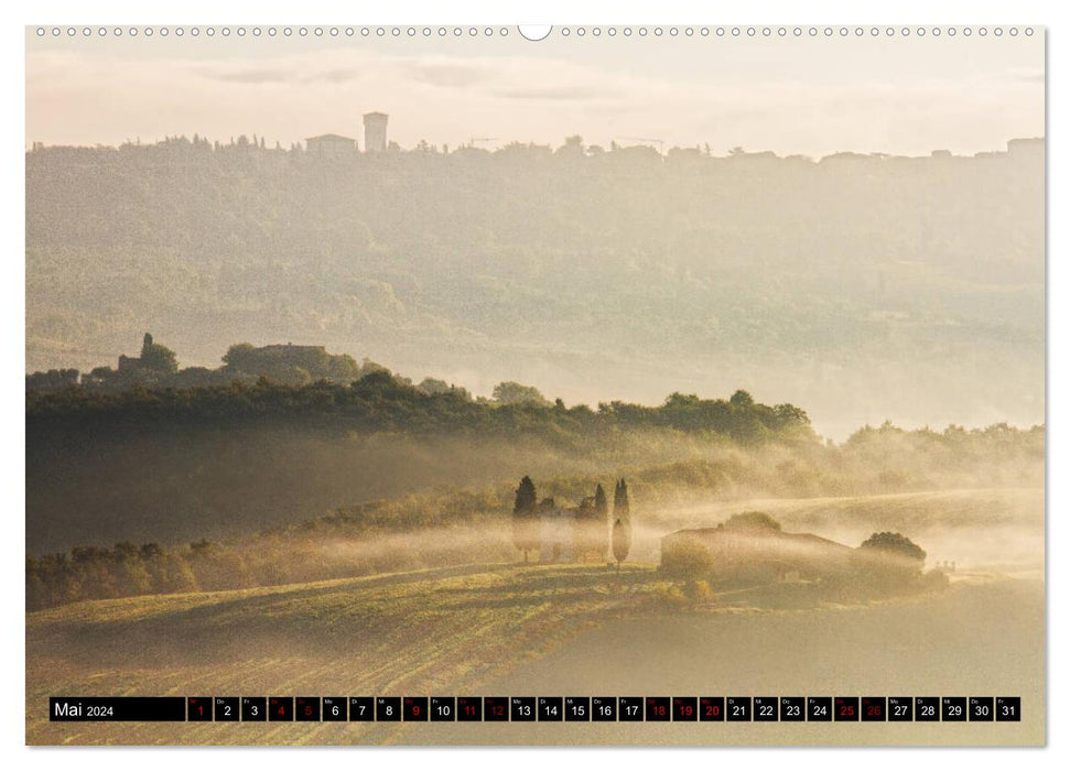 Toscane – Îles dans le brouillard (Calvendo Premium Wall Calendar 2024) 