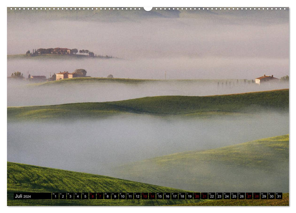 Toskana - Inseln im Nebel (CALVENDO Premium Wandkalender 2024)