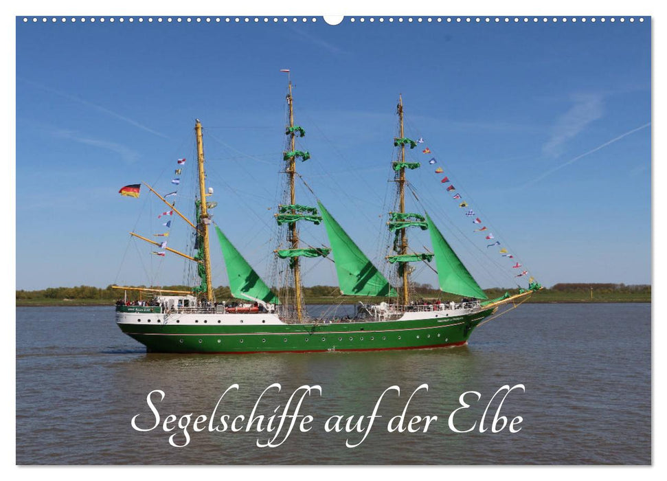 Voiliers sur l'Elbe (calendrier mural CALVENDO 2024) 