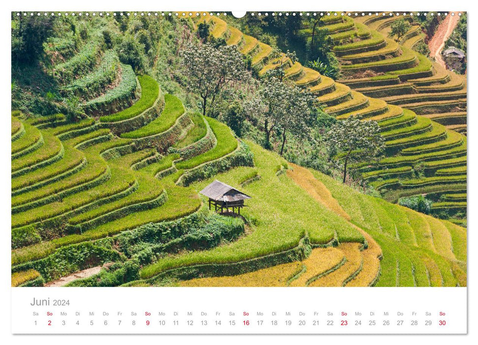 Vietnam - Le Nord (Calvendo Premium Wall Calendar 2024) 
