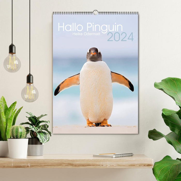 Hallo Pinguin (CALVENDO Wandkalender 2024)