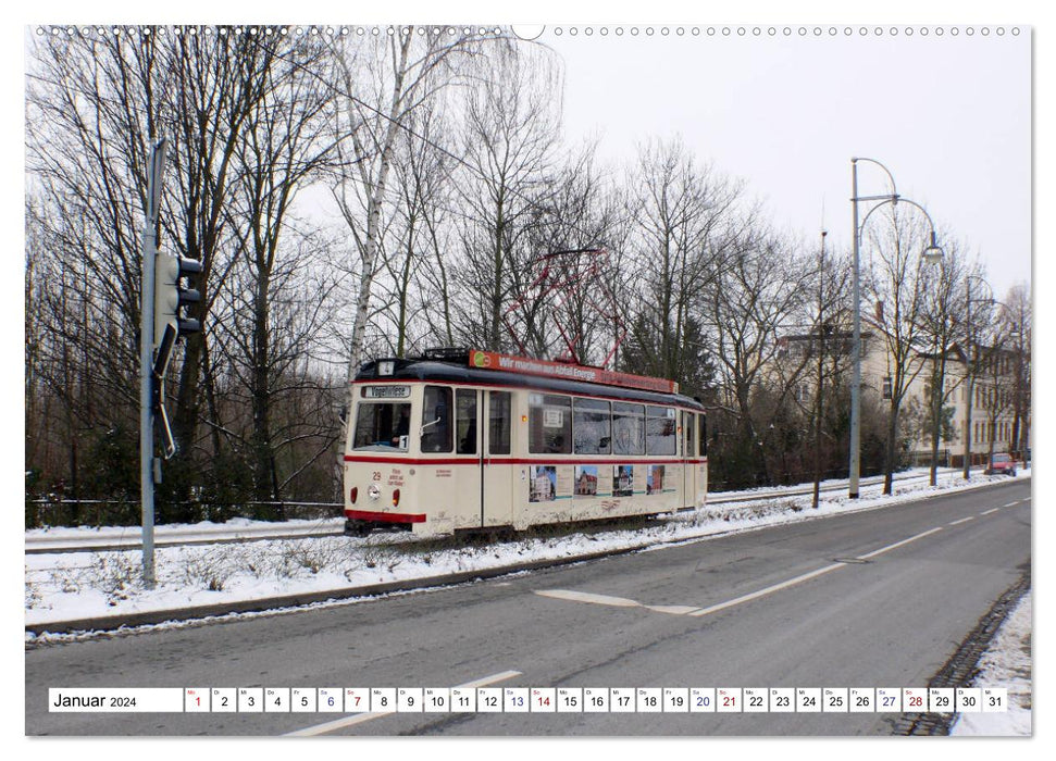 LOWA-Straßenbahnen Naumburg-Gera-Staßfurt-Frankfurt/Oder (CALVENDO Wandkalender 2024)