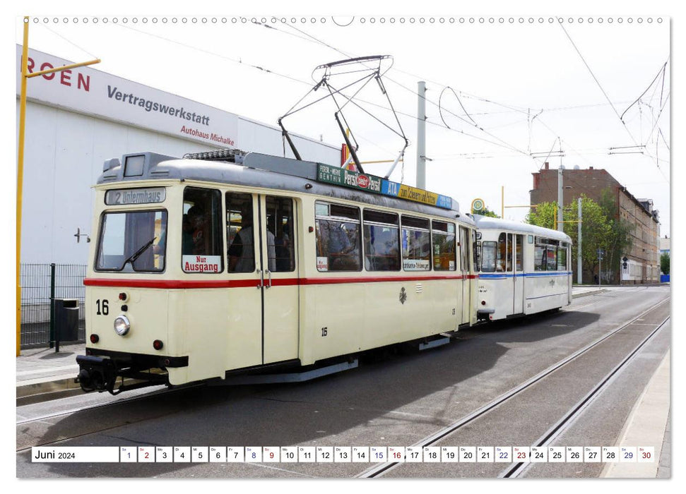 LOWA trams Naumburg-Gera-Staßfurt-Frankfurt/Oder (CALVENDO wall calendar 2024) 
