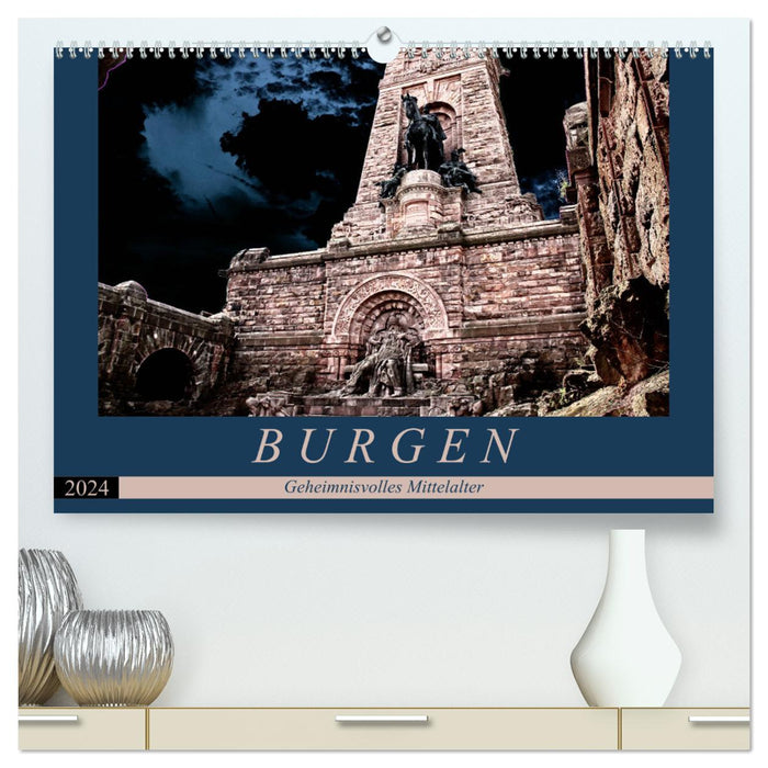 Castles - Mysterious Middle Ages (CALVENDO Premium Wall Calendar 2024) 