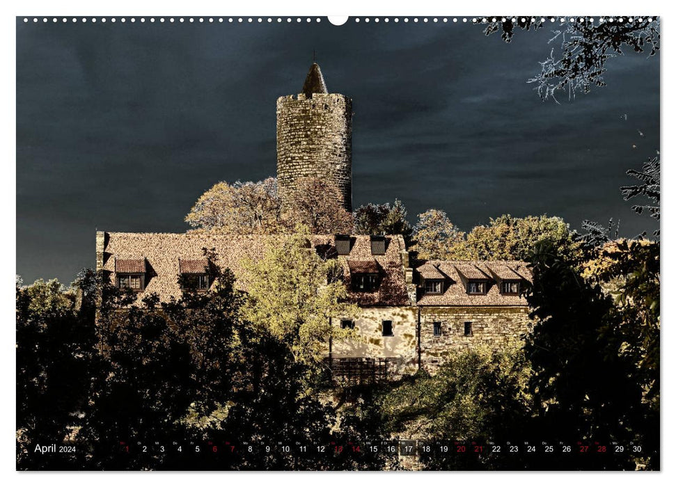 Burgen - Geheimnisvolles Mittelalter (CALVENDO Premium Wandkalender 2024)