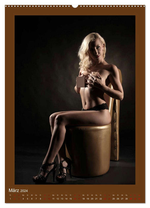 golden blond - Blondes Gift in Perfektion (CALVENDO Premium Wandkalender 2024)