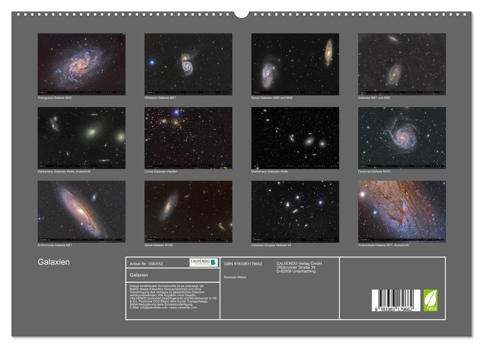 Galaxien des Nordhimmels (CALVENDO Premium Wandkalender 2024)