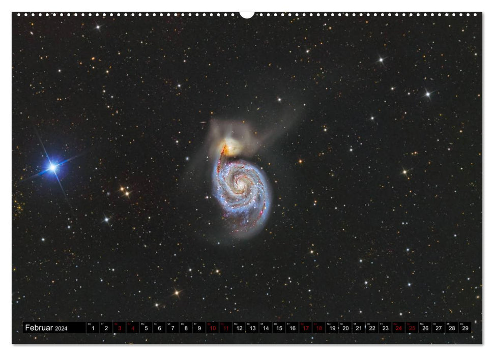 Galaxies of the Northern Sky (CALVENDO Premium Wall Calendar 2024) 
