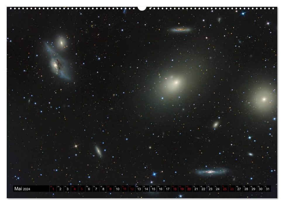 Galaxien des Nordhimmels (CALVENDO Premium Wandkalender 2024)