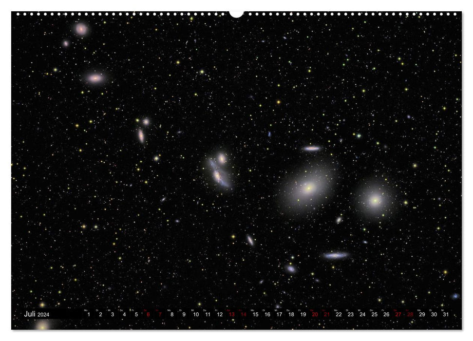 Galaxien des Nordhimmels (CALVENDO Premium Wandkalender 2024)