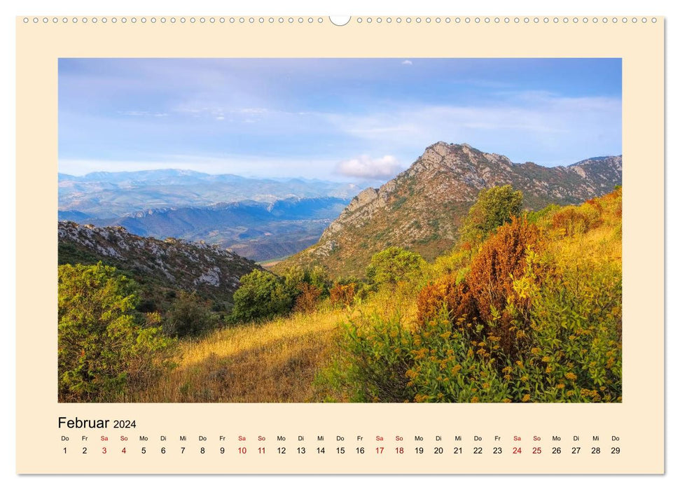 Corbieres - Cathar Mountains (CALVENDO Premium Wall Calendar 2024) 