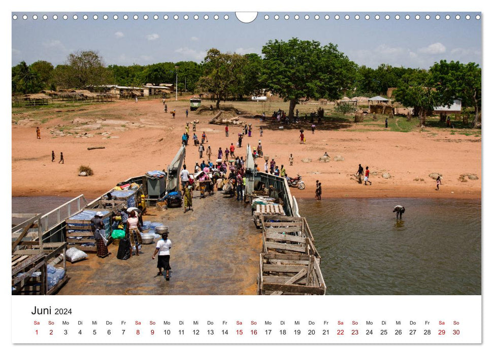 Eine Reise durch Ghana (CALVENDO Wandkalender 2024)