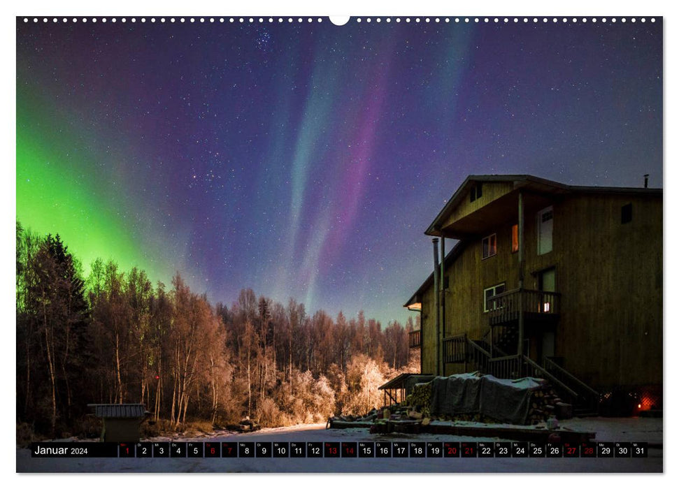 Aurora in Alaska (CALVENDO Premium Wall Calendar 2024) 