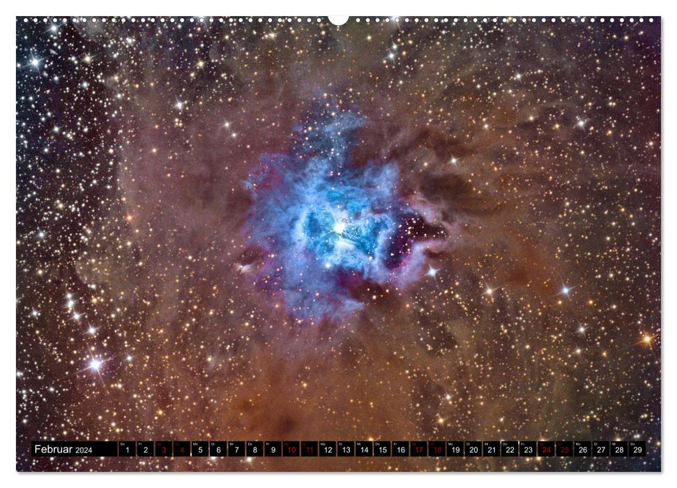 Galactic Nebulae (CALVENDO Premium Wall Calendar 2024) 