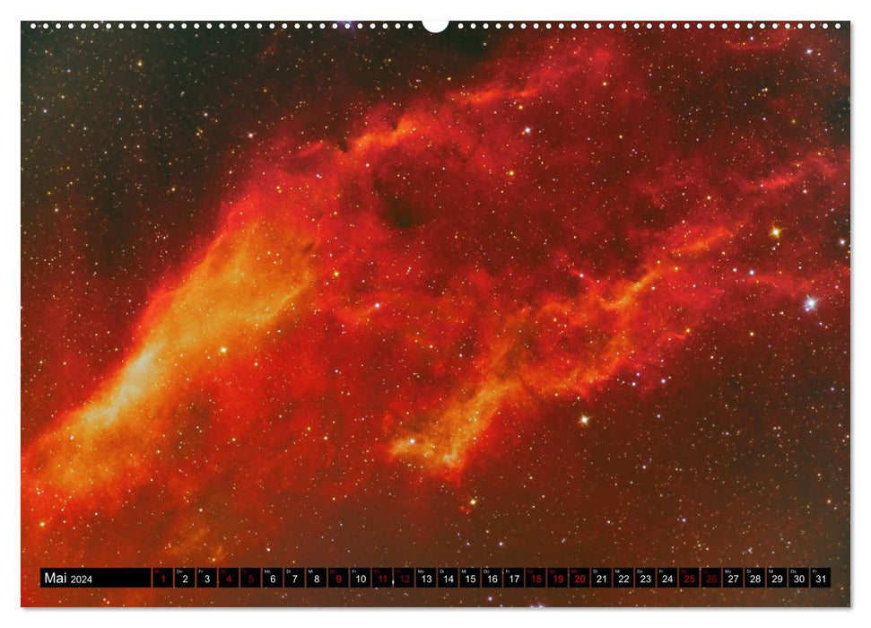 Galaktische Nebel (CALVENDO Premium Wandkalender 2024)