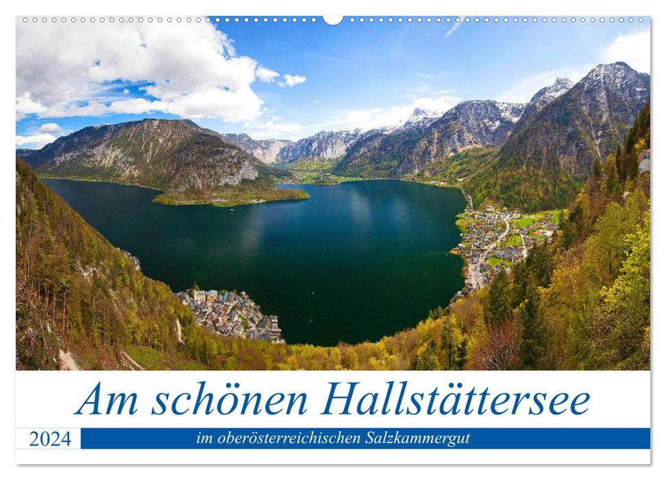 Sur le magnifique Hallstättersee dans le Salzkammergut de Haute-Autriche (calendrier mural CALVENDO 2024) 