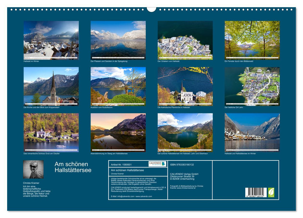 Am schönen Hallstättersee im oberösterreichischen Salzkammergut (CALVENDO Wandkalender 2024)