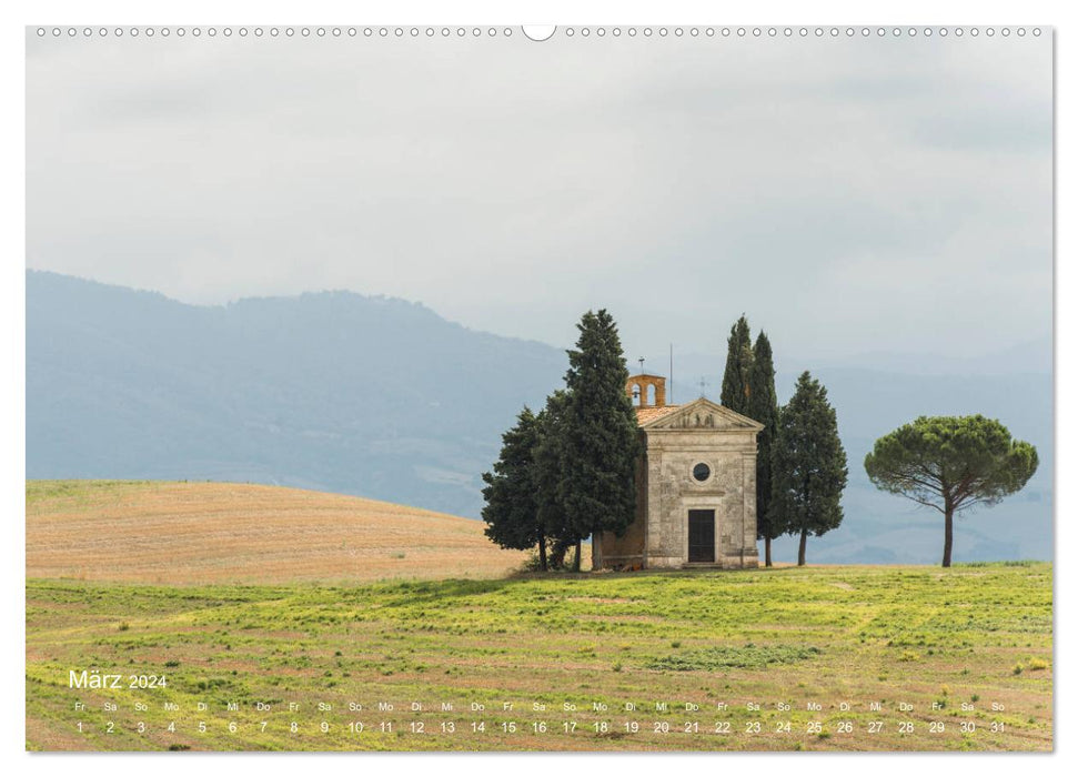 Vues de rêve de la Toscane - lumière, campagne, vie (calendrier mural CALVENDO 2024) 